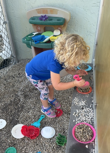 Fun with summer camp parachute paly